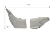 Load image into Gallery viewer, CEMENT WHALE BOOKENDS
